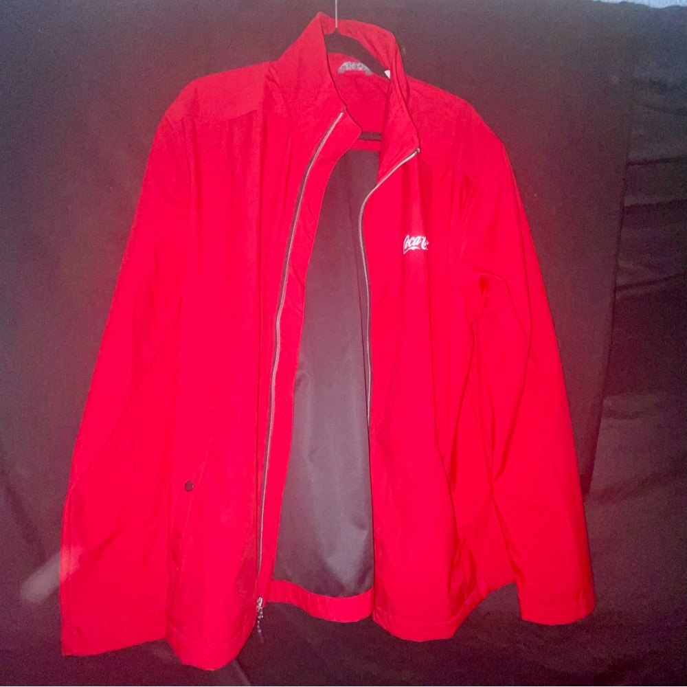 Coca Cola Red Windbreaker with Iconic Logo